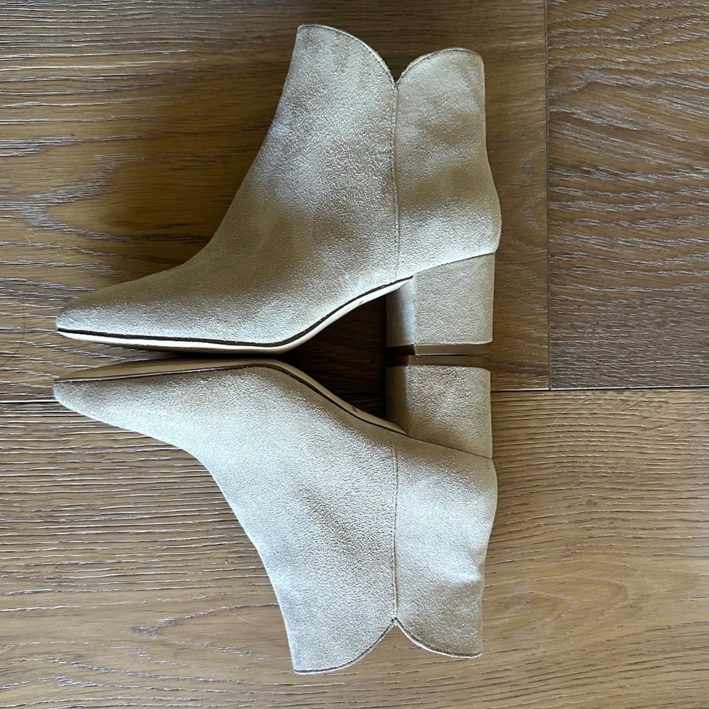 Cole Haan Elyse Suede Bootie Taupe Size 5 NEW - Picture 9 of 13